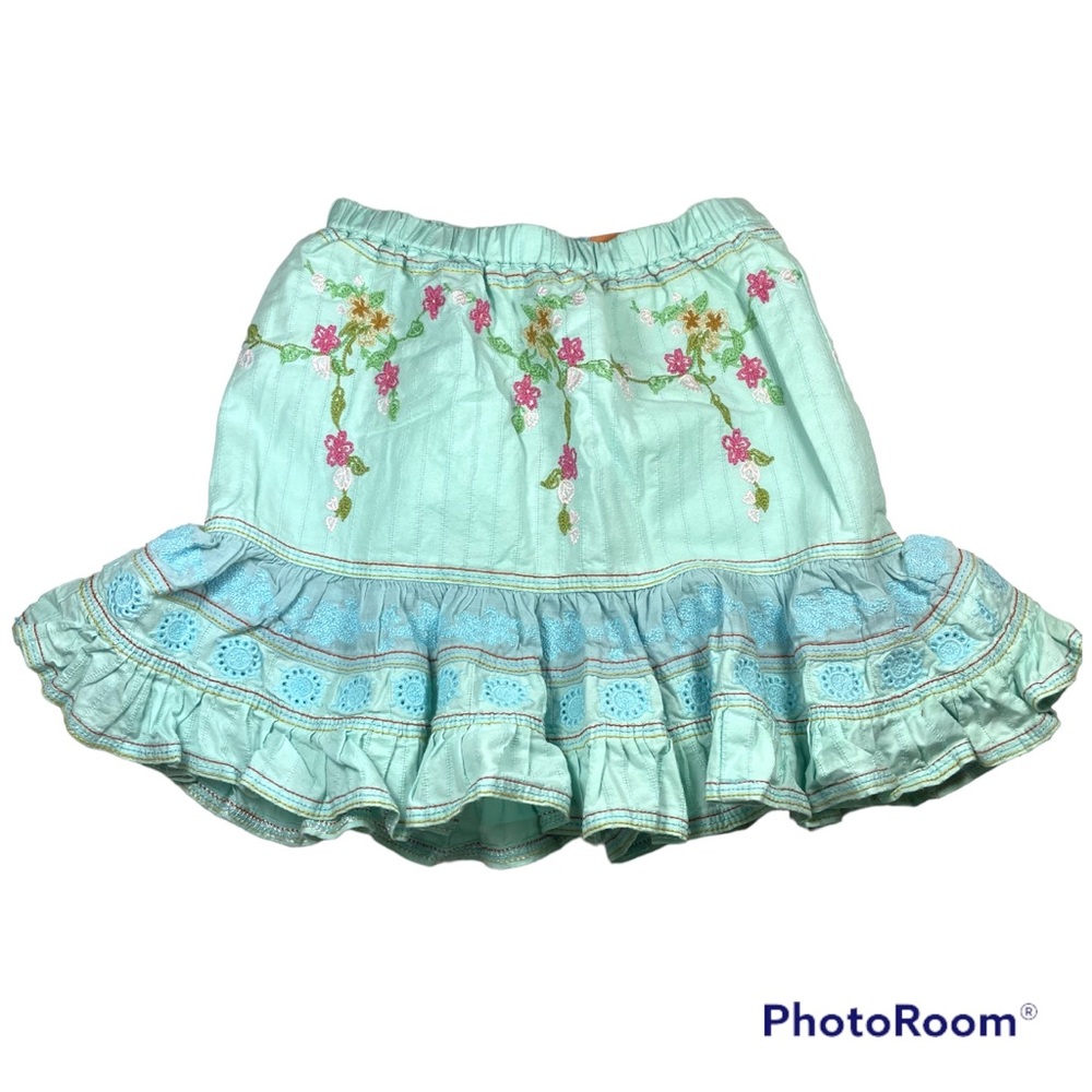NWT Da-Nang light blue floral embroidery skirt Size S/5